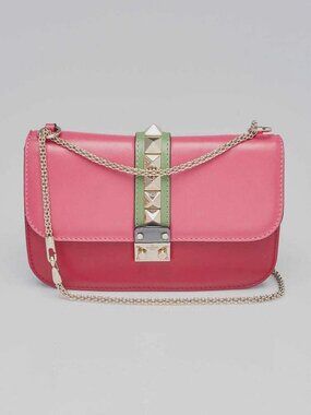 Valentino Multicolor Leather Glam Lock Medium Flap Bag